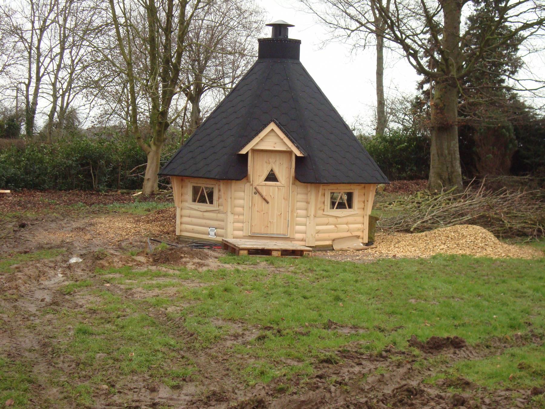 Création d'une hutte